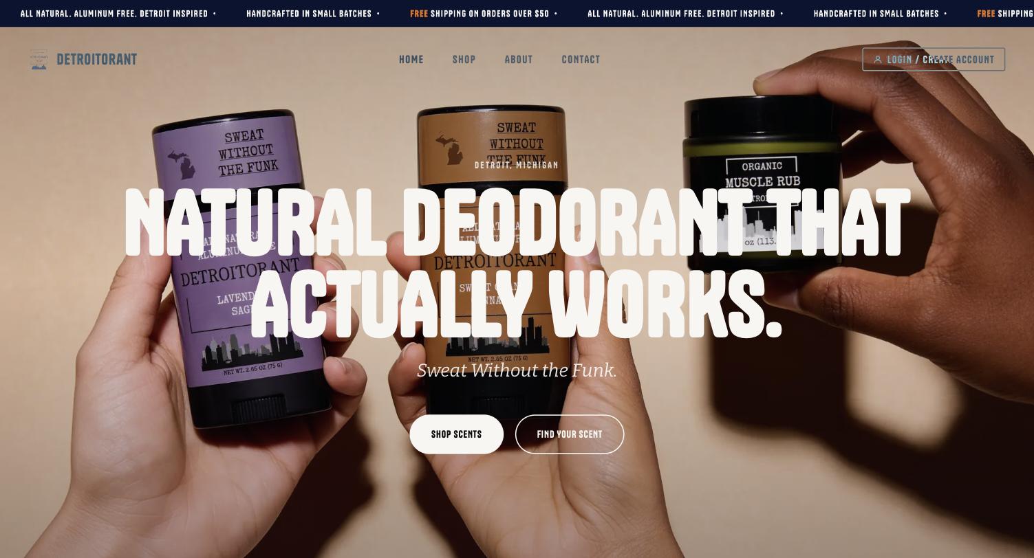 Detroitorant website preview